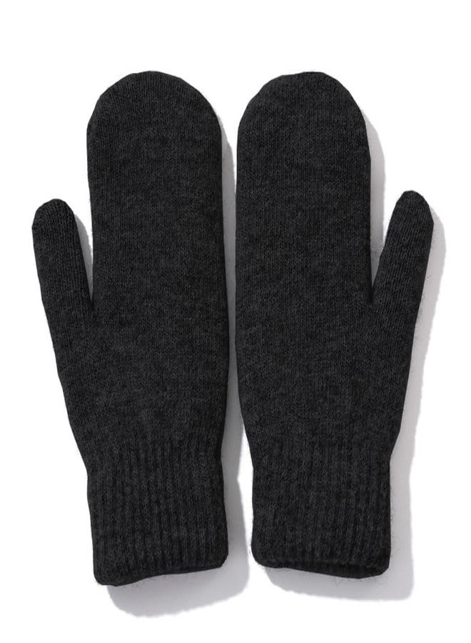 OVOY Mens Winter Warm Large Size Knit Mittens - Cold Weather Thick Lining Knit Gloves for Outdoor - Image 4